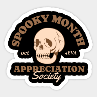 Spooky Month Appreciation Soceity Sticker